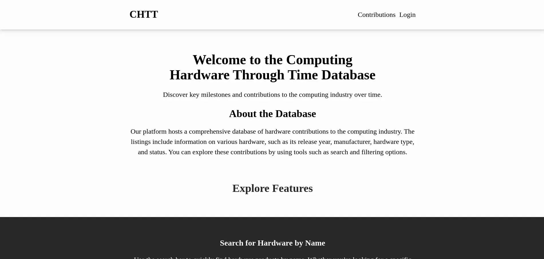 Computing Hardware Through Time