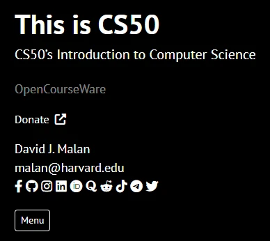 cs50 course